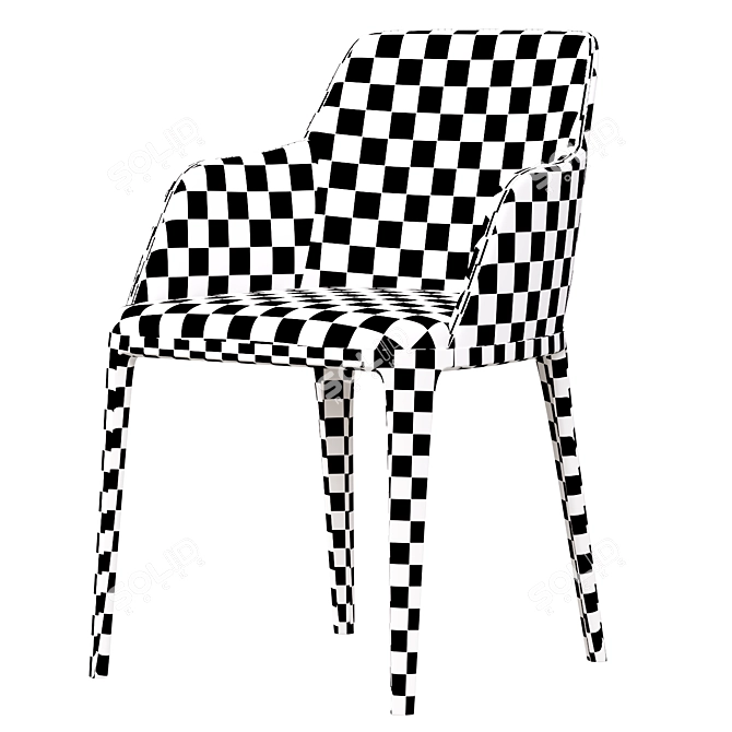 Elegant Poliform Grace Chair 3D model image 4
