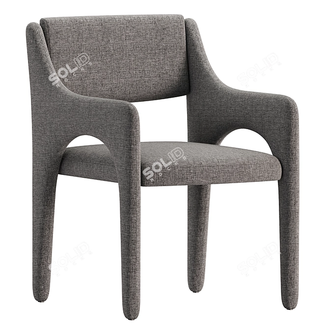 Godard Luxury Dining Chair 3D model image 3