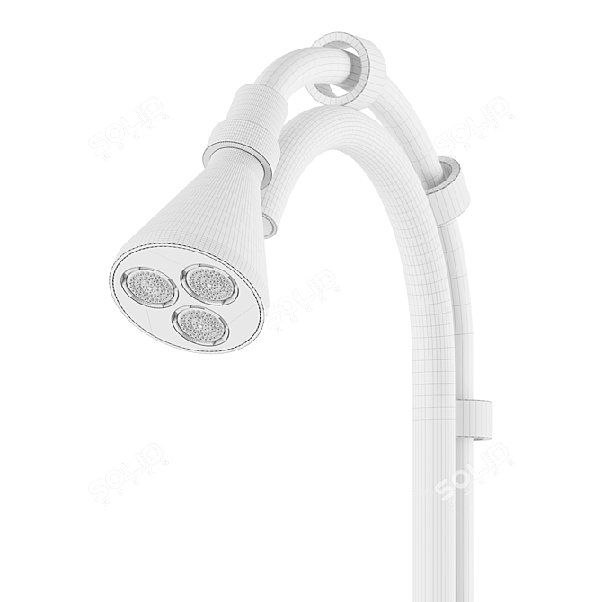 Quadrodesign FFQT Outdoor Shower 3D model image 4