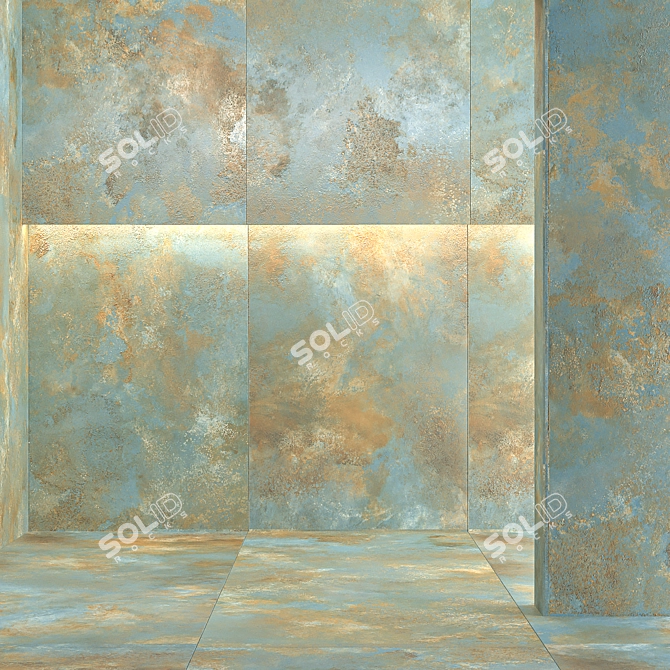 Laminam OSSIDO VERDERAME Ceramic Slabs 3D model image 1