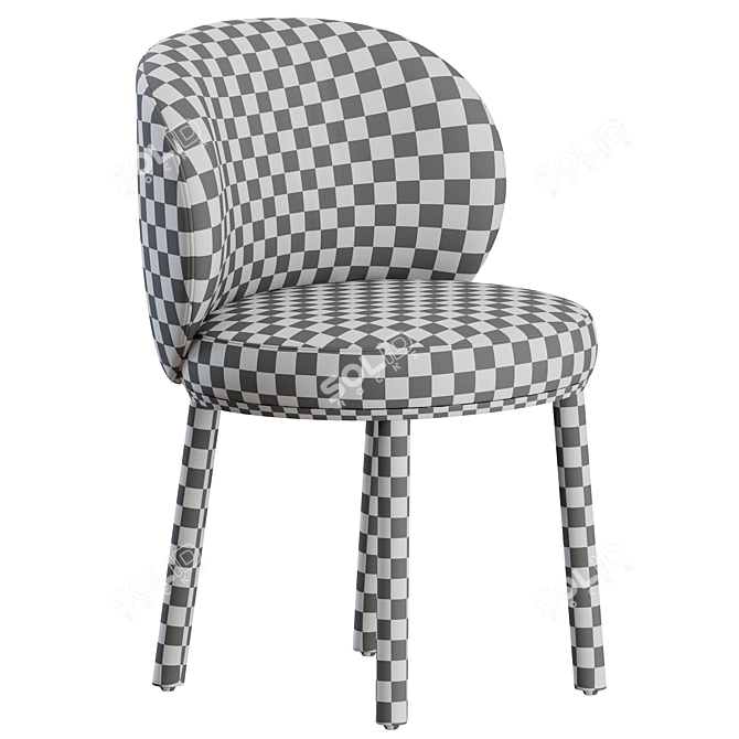 Sleek Ovata Dining Chair Wendelbo 3D model image 2