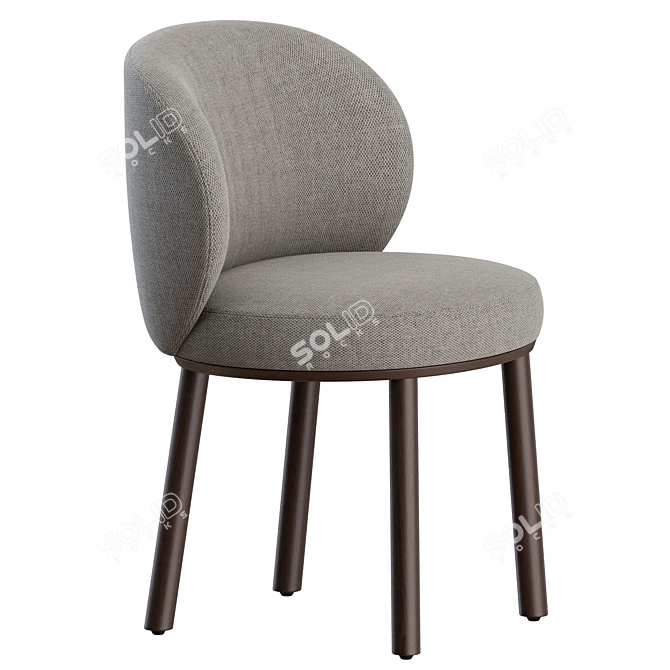 Sleek Ovata Dining Chair Wendelbo 3D model image 6