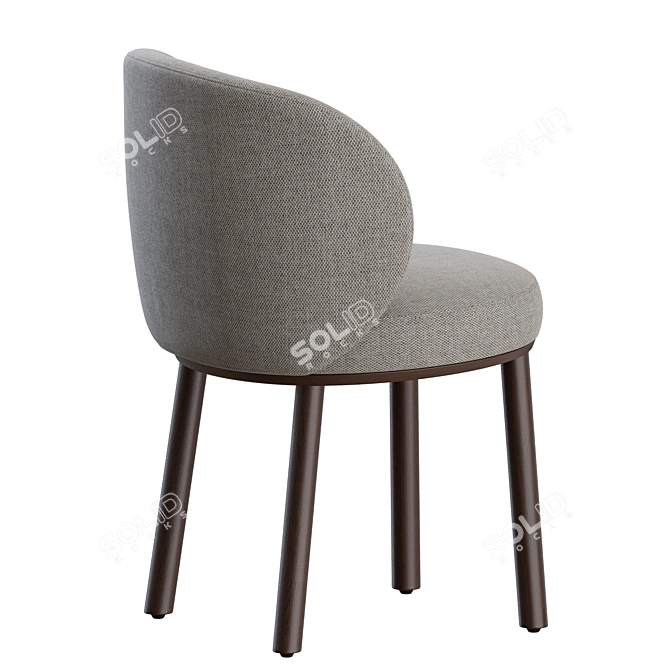 Sleek Ovata Dining Chair Wendelbo 3D model image 7