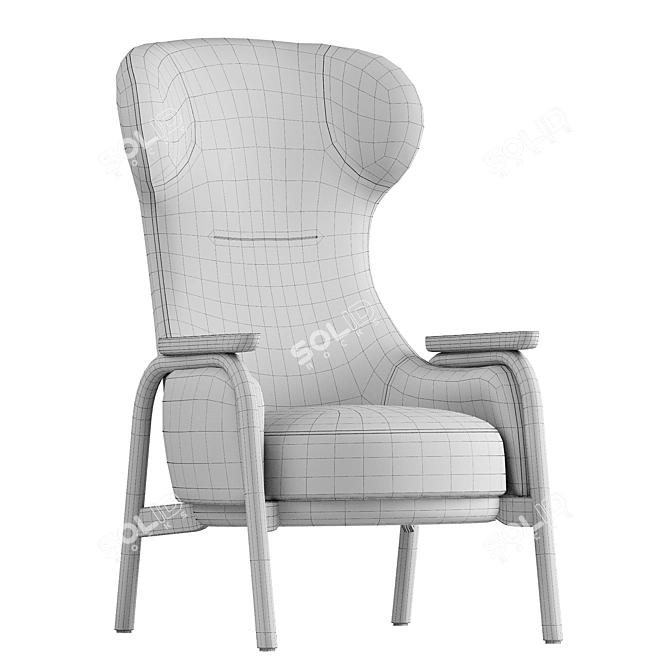Wittmann VUELTA High Back Armchair 3D model image 5