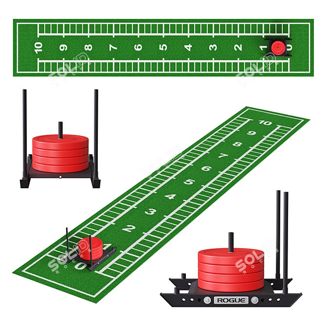 UrbaGrass Gym Flooring Kit 3D model image 1