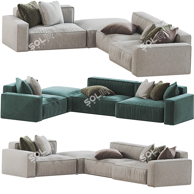  Contemporary Modular MARECHIARO Sofa 3D model image 1