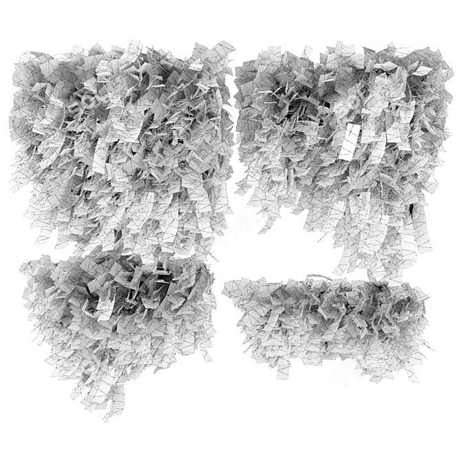 Outdoor Ivy Leaf Bush 3D 3D model image 7