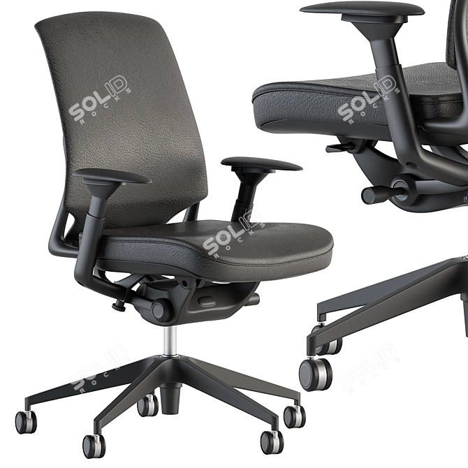 Modern Office Chair Set 19 3D model image 4