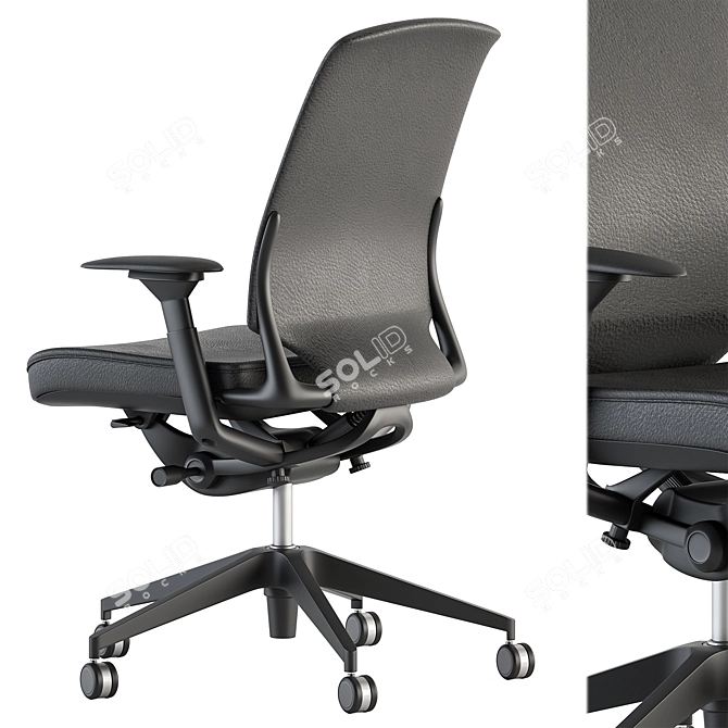 Modern Office Chair Set 19 3D model image 5