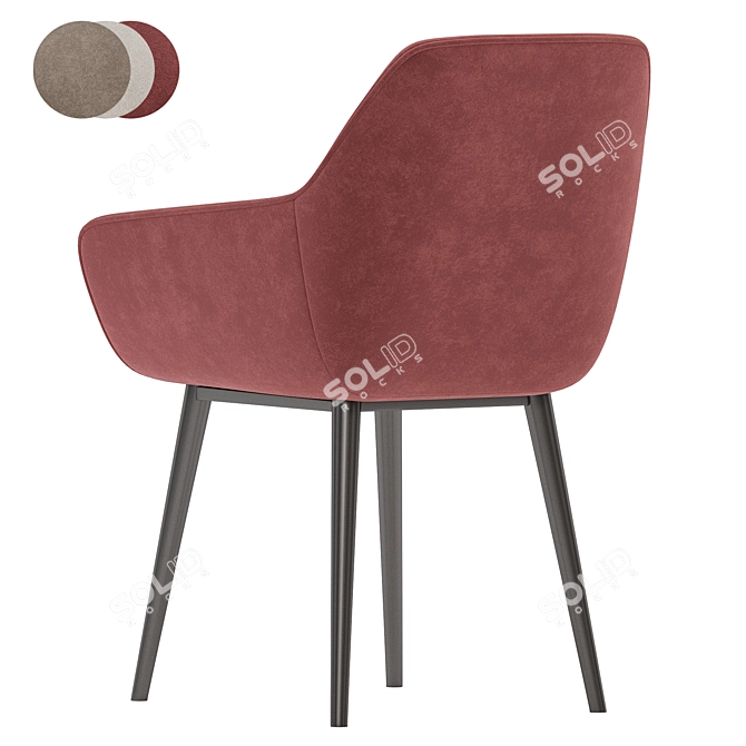 Modern Aminy Chair Collection 3D model image 4