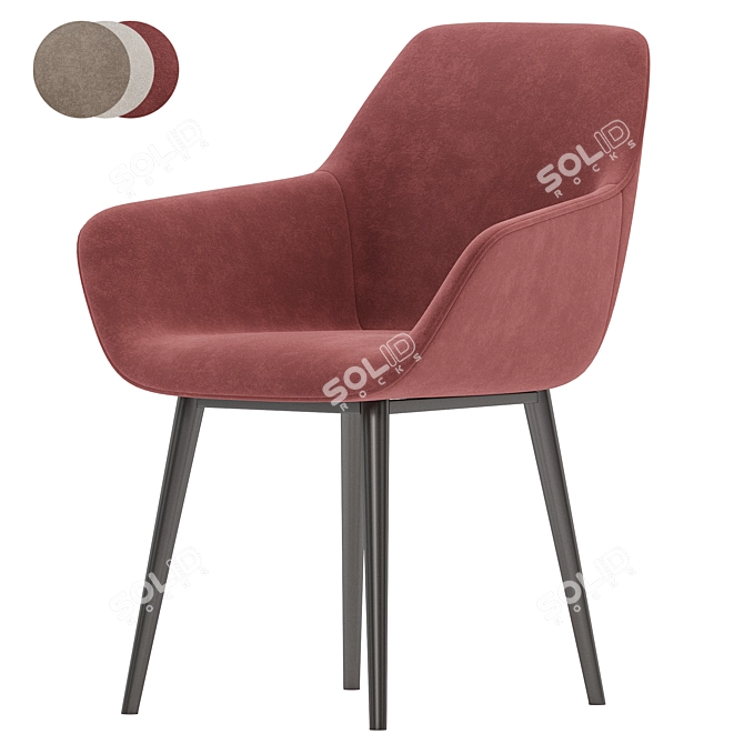 Modern Aminy Chair Collection 3D model image 5