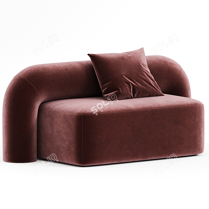 Artu Moss 2 Seater Sofa 3D model image 1
