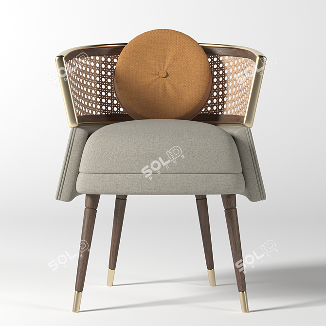 Artistic Noble Frida Dining Chair 3D model image 2