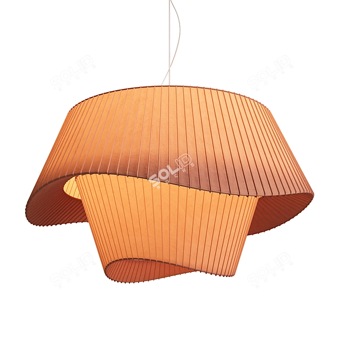 Modern Coco Suspension Light 3D model image 2