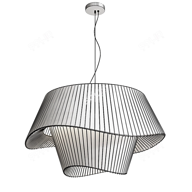 Modern Coco Suspension Light 3D model image 4