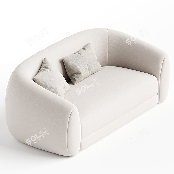 Modern Elegance Barnabas Sofa 3D model image 2