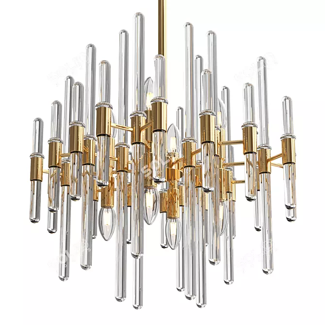  Odeon Light STIKA Pendant Chandelier 3D model image 1