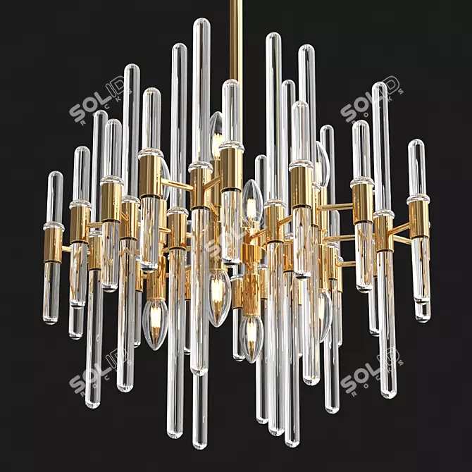  Odeon Light STIKA Pendant Chandelier 3D model image 2