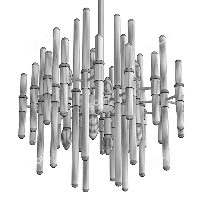  Odeon Light STIKA Pendant Chandelier 3D model image 3