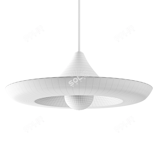 Temple-inspired Curl Pendant Light 3D model image 2