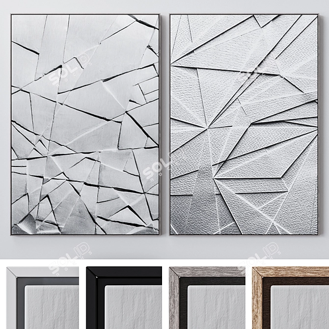 Large Wall Art Set 2038 3D model image 1