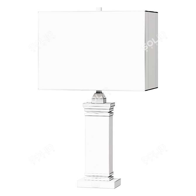  Clear Crystal Table Lamp 26.5 3D model image 2