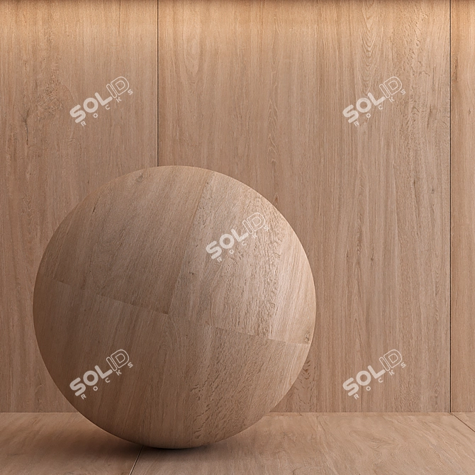 Designer Laminam L-Wood Honey Tiles 3D model image 2