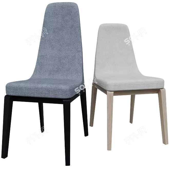 Giorgetti Ala Chair Pair Weaves 3D model image 1