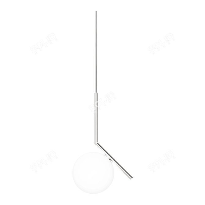 IC Lighting Pendant Lamp Chrome 3D model image 1