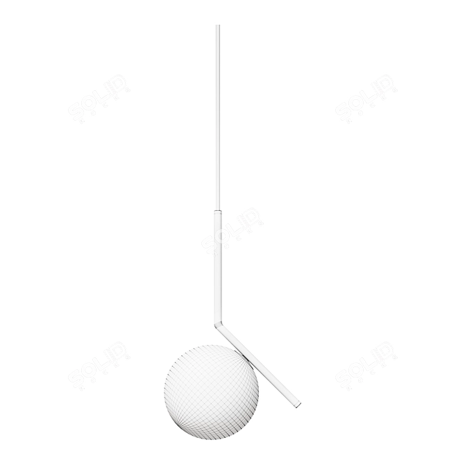 IC Lighting Pendant Lamp Chrome 3D model image 2