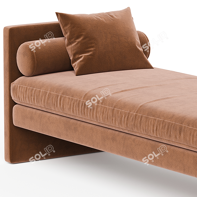  Modern Segment Daybed - Convertible Comfort 3D model image 2