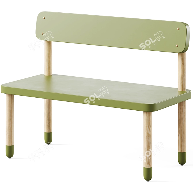 Flexa Kids Furniture Set 3D model image 2