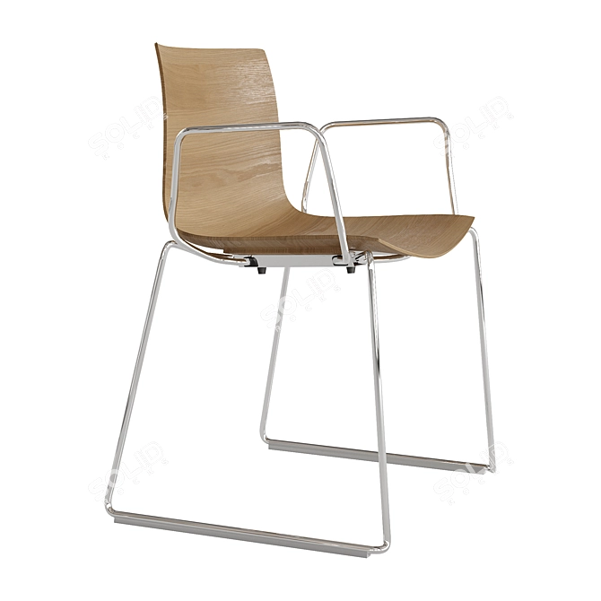 Modern Arper CATIFA 46 Chair 3D model image 5