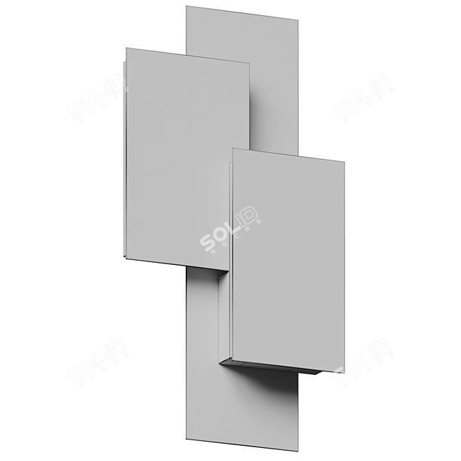 Sculptural LED Wall Sconce 3D model image 4