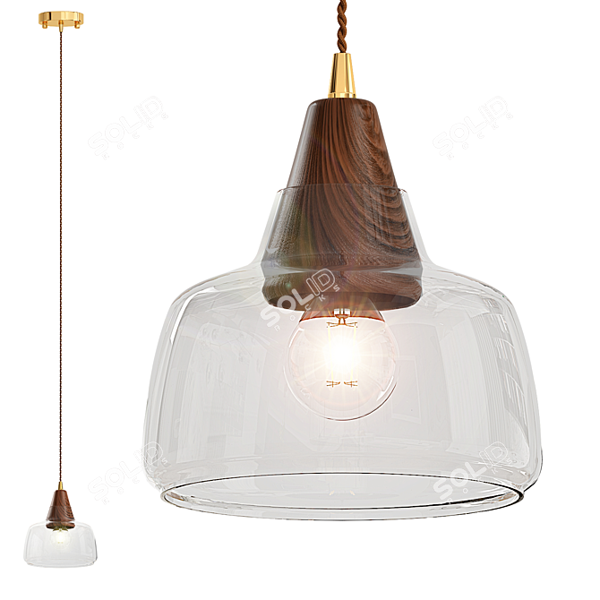 Stylish Modern Benito Lamp 3D model image 1