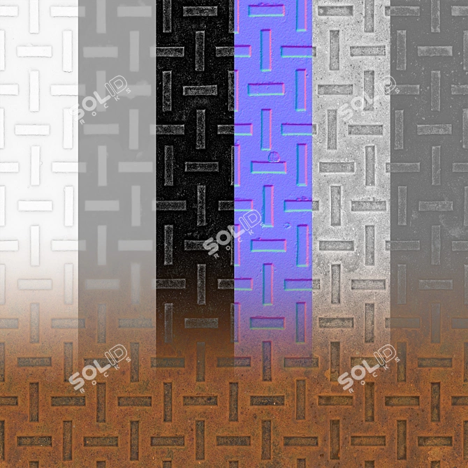  Seamless Metal Texture Pack 3D model image 2