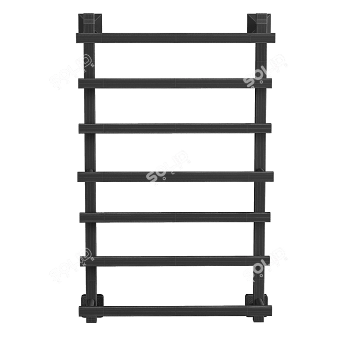 Water Towel Warmer Chrome Demetra 3D model image 3