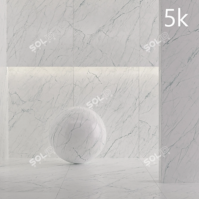 Diamond Cream Laminam Statuarietto Tile 3D model image 2