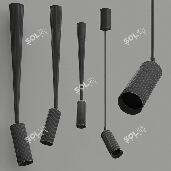 Sleek PALA Lighting Collection 3D model image 2