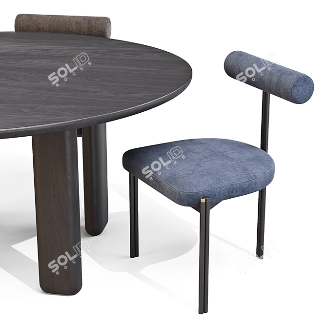 Liu Jo Caillou Dining Set 3D model image 4