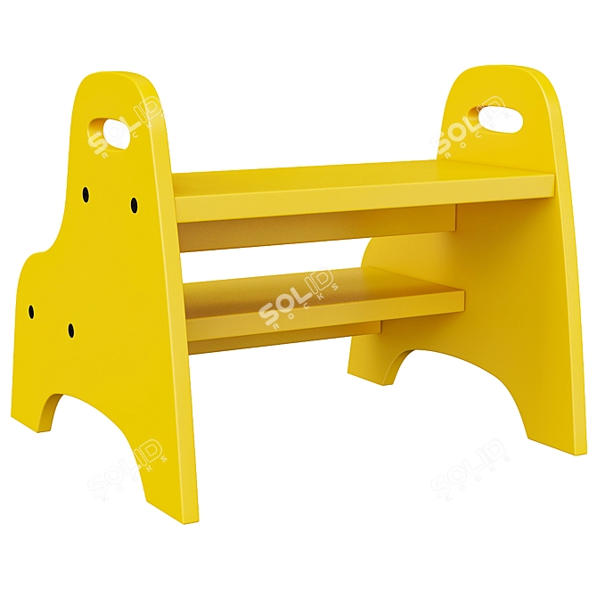 Trogen Child Step Stool 3D model image 2