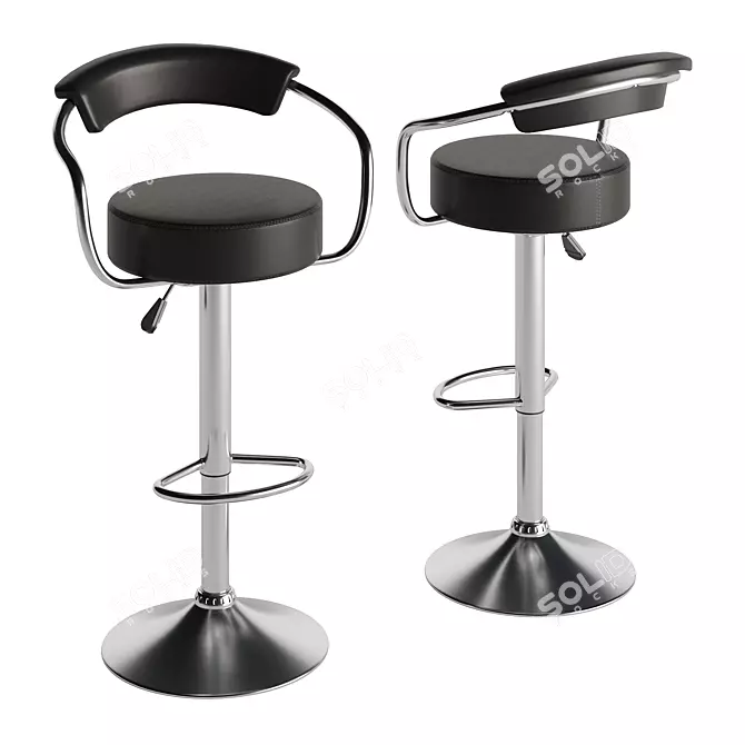 Orion Hi-Tech Bar Stool 3D model image 1