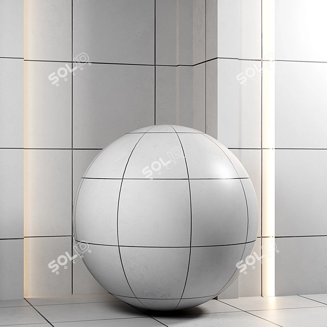 4k Cement Panel Texture Pack 3D model image 3