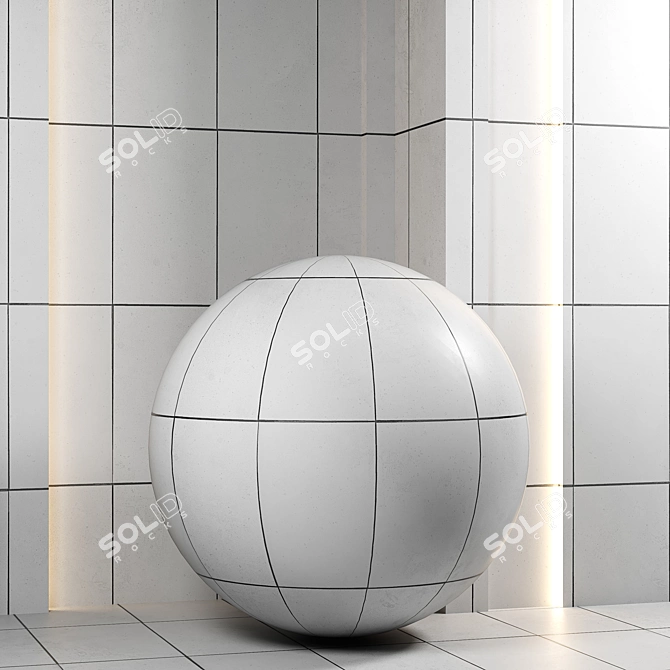 4k Cement Panel Texture Pack 3D model image 4