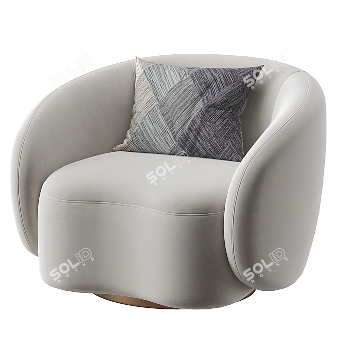 Amore Modern Swivel Chair 3D Model 3D model image 1