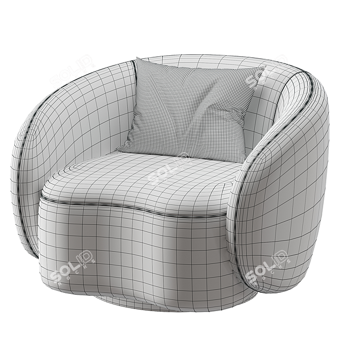 Amore Modern Swivel Chair 3D Model 3D model image 3