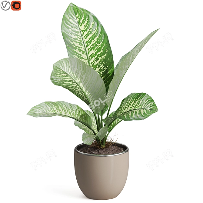 Vibrant Foliage Collection 768 3D model image 1