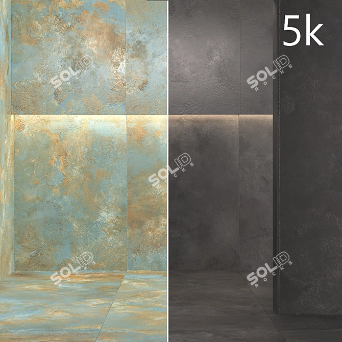 Laminam OSSIDO VERDERAME Porcelain Tile 3D model image 1