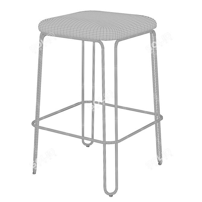 Stulle Stool by Connubia 3D model image 3