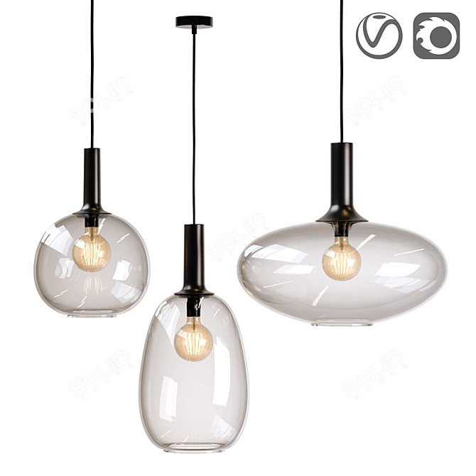 Nordlux Alton Metal Pendant Light 3D model image 1